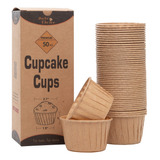Bake Choice 50 Tazas Naturales Para Hornear Cupcakes, Forros