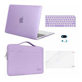 Combo Accesorios Macbook Air 13 A2337 A2179 A1932 Purpura