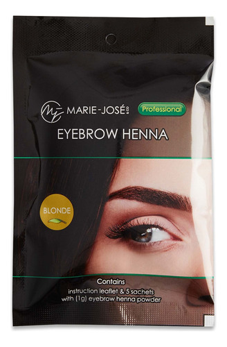 Marie-josé & Co Kit De Tinte De Cejas De Henna Tinte Rubio.