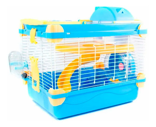 Gaiola Hamster Vip Acrílico Completa Azul