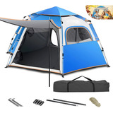 240×210cm 4-6 Tienda Campaña Personas Grande Camping Casa