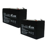 Pack 2 Bateria Gel 12v 7ah 7a Recargable Alarma Ups Bateria 