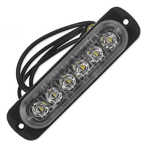 Luz Estroboscópica De Emergencia De 12 V, 24 V, 6 Led