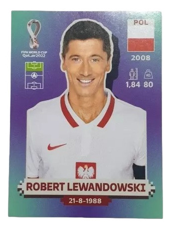 Lámina Mundial Qatar 2022 Robert Lewandowski Pol 17