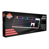 Teclado Mecânico Gamer Xfire Gold Sniper Teclas Blue Switch