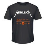 Polera Negra Metallica