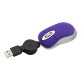 Ratón Usb Con Cable, Retráctil, Pequeño, 1600 Dpi O