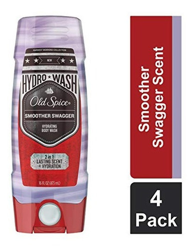 Old Spice Hardest Swagger Hydro Body Wash Para Hombres, 16