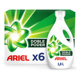 Pack 6 Botellas Detergente Ariel Power Liquid 1,8 Lt