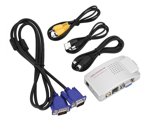 .. Vga A Rca Pc Converter Box S Convertidor De Video Vga A