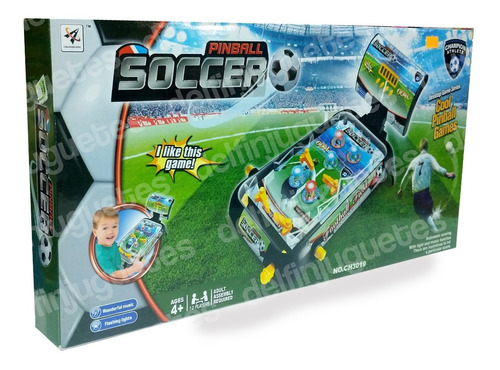 Pinball Soccer Flipper Juego Luz Sonido Electrónico 