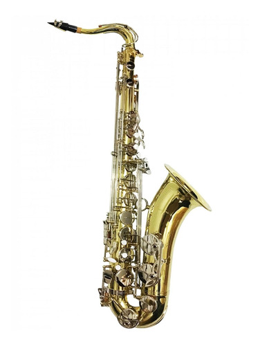 Saxofón Tenor Silvertone Slsx025 Combinado Con Estuche Y Boq