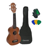 Ukulele Giannini Guk-21 Ws Com Capa Afinador E Palhetas