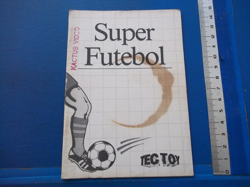 Manual Master System Jogo Super Futebol  Tec Toy 1991 