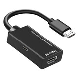 Adaptador De Cable Mhl Micro Usb A Hdmi, Teléfono Mhl De 5 P