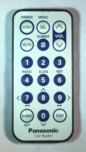 Control Remoto Usado Para Autoestéreo Panasonic Cq-c1300u