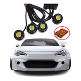 Kit Strobo Controle 4 Leds Drl Safety Carro Motos Triciclos