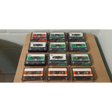 12 Cintas De Cassette Audio Sony 90 Minutos Años 70 Vintage