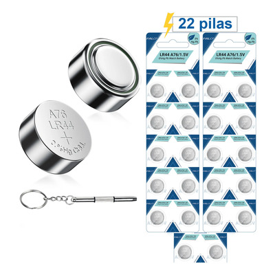Pilas Bateria Botón Lr44 Ag13 1.5v 22 Pilas + Destornillador | Meses sin interés