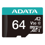 Micro Sd Adata 64gb Premier Pro Uhs-i U3 Class10 (a2 V30)