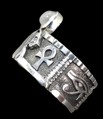 Anillo Egipcio Sekhmet En Plata 1 Cm 10 Gr Art 1135