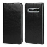 Funda Cartera Para Samsung Galaxy S10e Negro Piel Sintet - 1