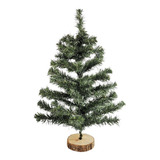 Árbol Pino De Navidad Base De Madera 35 Cm