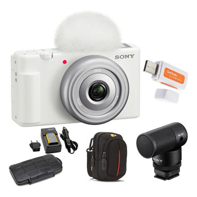 Cámara Sony Zv-1f, Paquete De Vlogs Blancos Con Funda Para M | Meses sin interés