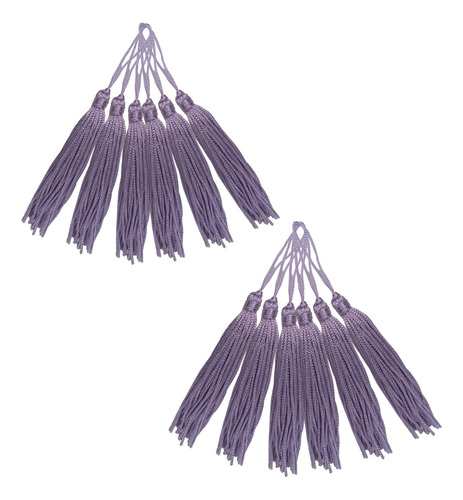 Aplique Pingente Tassel Tulipa Luxo Tacel 7cm 50un Lilas