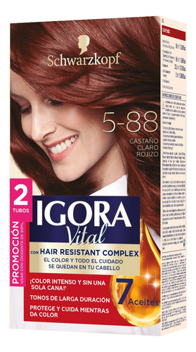 Tinte Cabello Igora Vital Permanente - mL a $155