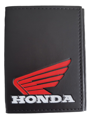 Carteira Porta Documentos Pra Moto Honda Vermelha