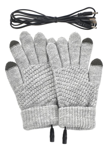 Guantes Térmicos Usb, Manoplas Térmicas Pantalla Gris