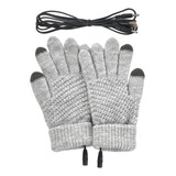 Guantes Térmicos Usb, Manoplas Térmicas Pantalla Gris