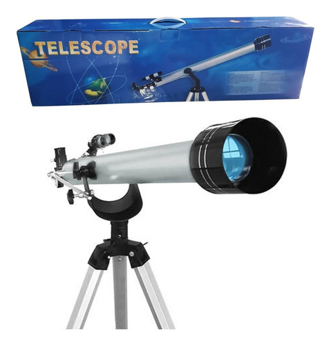 Telescópio Astronomico Refrator Luneta 675x C/ Tripé
