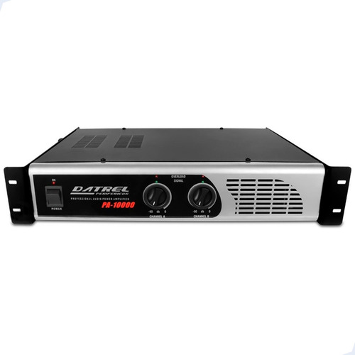 Amplificador Potencia Profissional Pa 10000 Datrel 1000w Rms