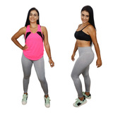 Conjunto Deportivo 3 Piezas Lycra Dama Fit - Gym