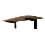  Mesa De Parede Dobrável Aparador 90x40 Cor Madeira