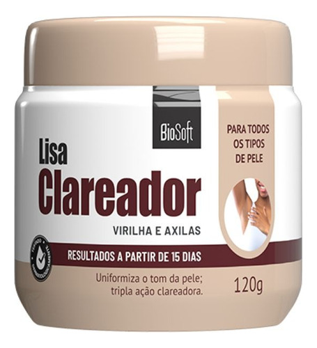 Creme Lisa Clareador 120g Biosoft