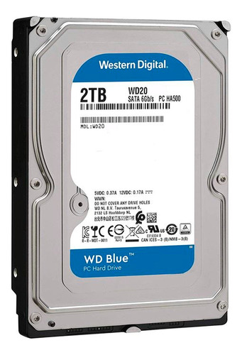 Disco Rigido Pc Western Digital Wd Blue 2tb 5400 Rpm