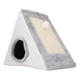 Rascador Triangular Para Gatos Cave House, Ejercicio Muscula