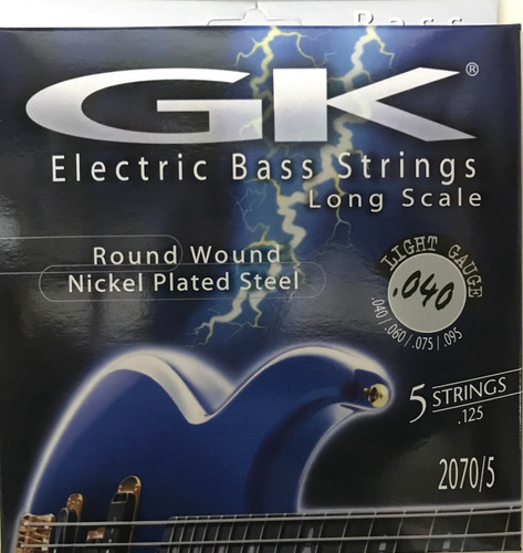 Encordado Para Bajo Electrico 5 Cuerdas Gk 040 Open Music