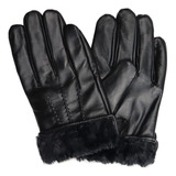 Guantes De Invierno De Piel Sintética Forrados De Piel Sinté