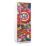 Adesivo Porta Da Geladeira Freezer Cerveja Homer Duff Gl95