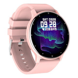 Monitor De Atividade Física Smartwatch Zl02 Tela Redonda Lev