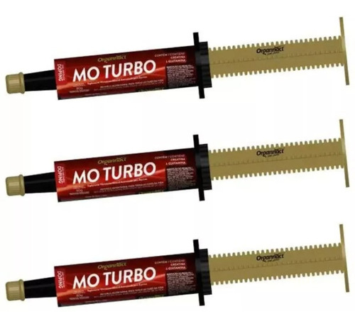 Kit Mo Turbo Com 3 Bisnagas Para Equinos 56ml - Organnact.