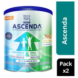 Suplemento Nestlé Ascenda® Vainilla 800 G  Pack X2