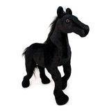 Peluche Diseño De Caballo Semental Negro, 16.0in, Viahart