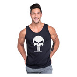 Polera Craneo Musculosa Tank Gym Pesas Crossfit