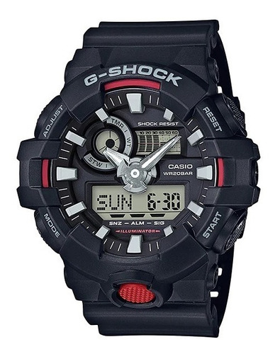 Relógio Casio G-shock Ga-700-1adr - Nf Revendedor Oficial