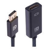 Adaptador Conversor Dp Displayport 1.4 Para Hdmi 8k 60hz 4k